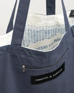 Cognitive Surplus Rivers & Mountains Tote Bag | Reversible Geology Tote* Tote Bags | Geology + Earth Science