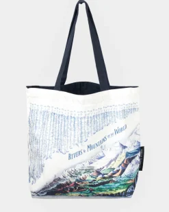 Cognitive Surplus Rivers & Mountains Tote Bag | Reversible Geology Tote* Tote Bags | Geology + Earth Science