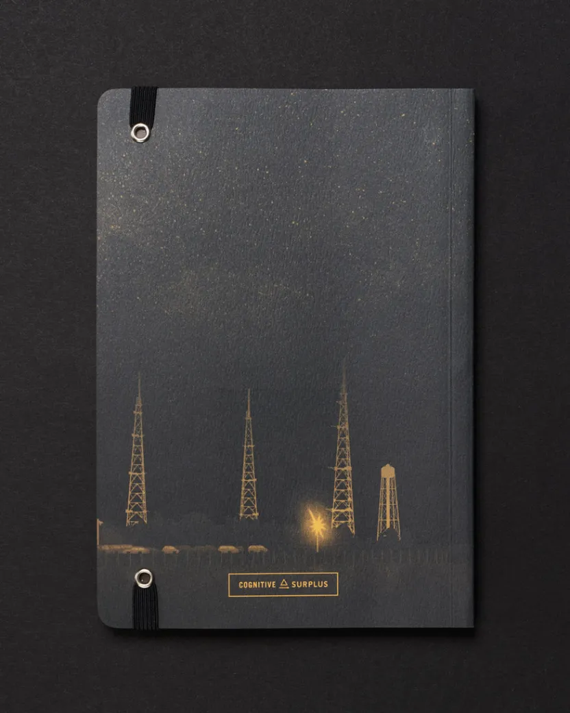Cognitive Surplus Rocket Science A5 Notebook - Rocketry Notebook | * Black Paper Notebooks | The Dark Analysis
