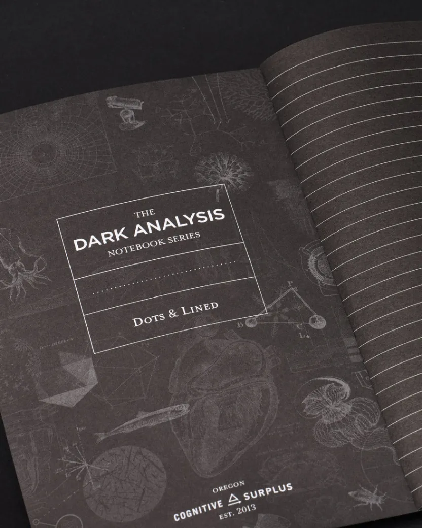 Cognitive Surplus Rocket Science A5 Notebook - Rocketry Notebook | * Black Paper Notebooks | The Dark Analysis