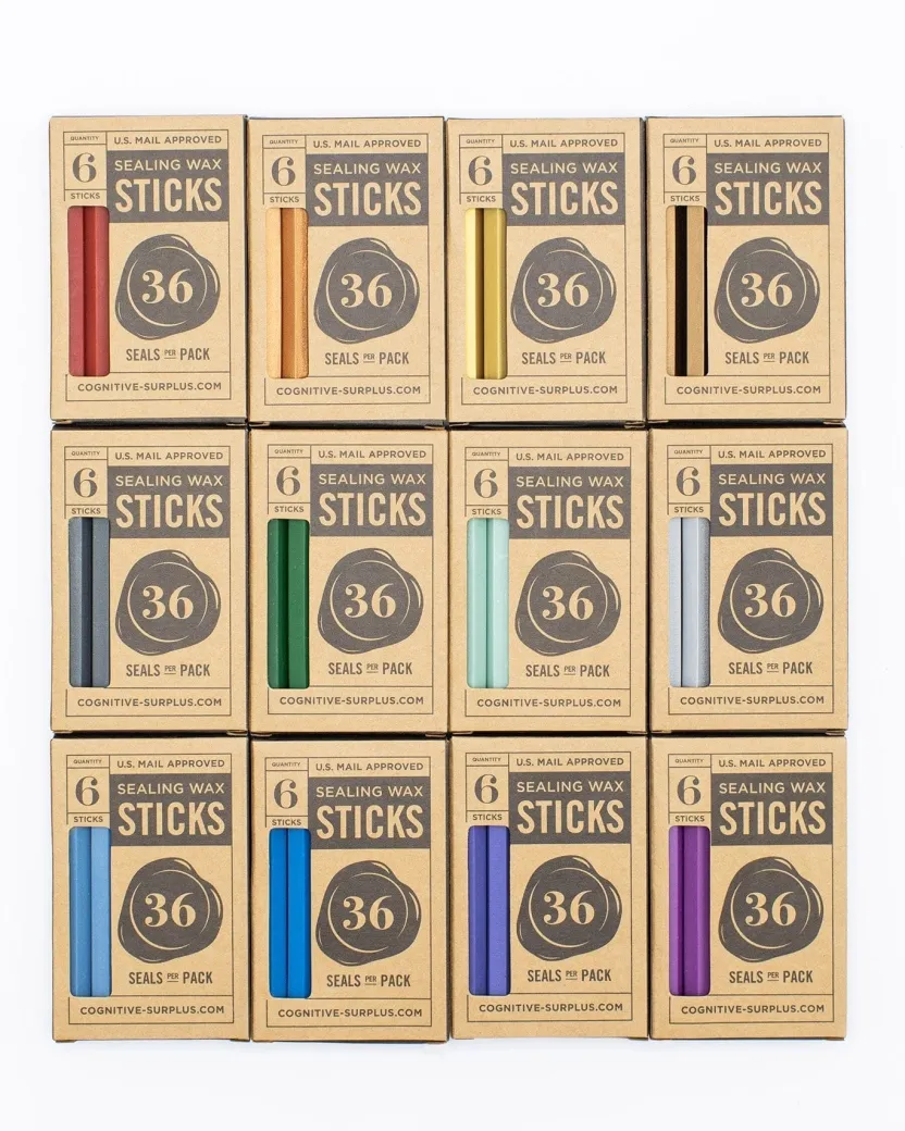 Cognitive Surplus Sandstone Shimmer Sealing Wax Sticks* Wax Sticks