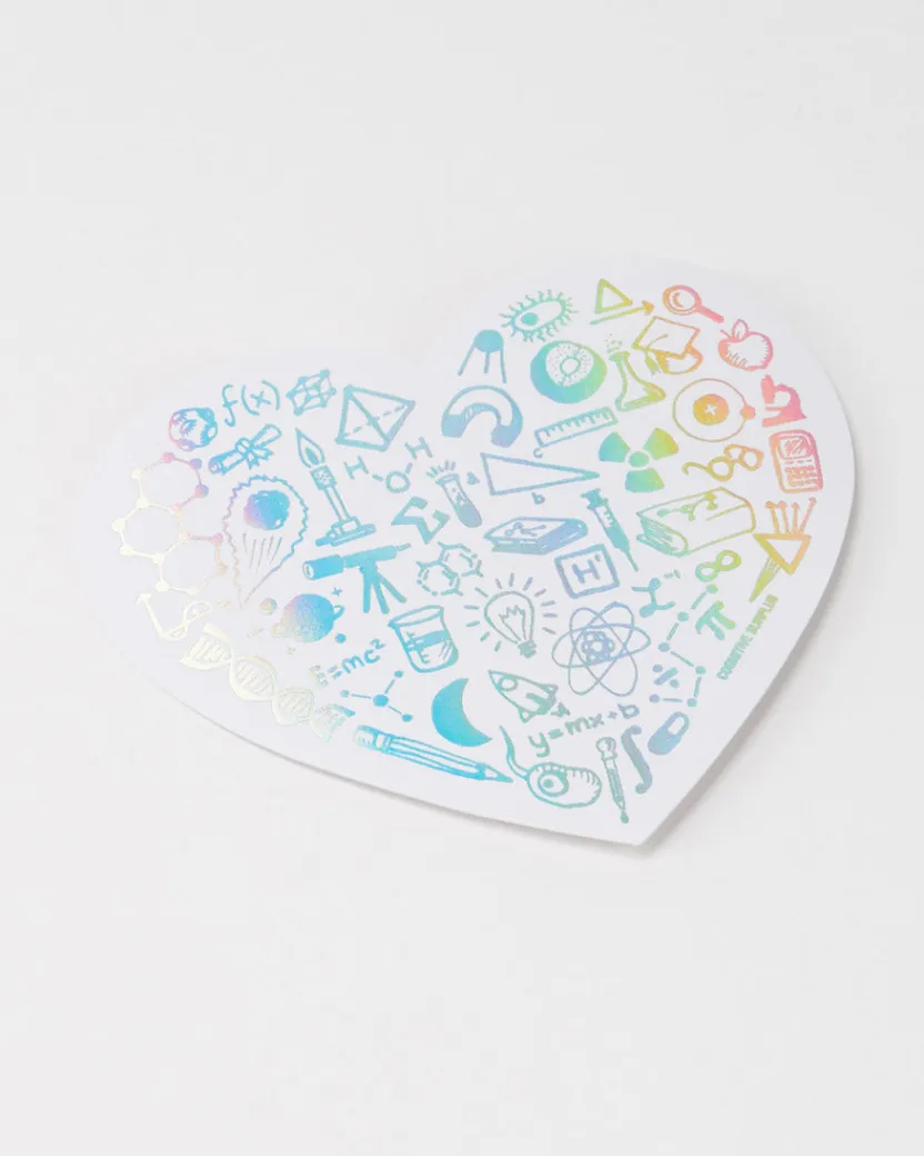Cognitive Surplus Science is Love Sticker* Stickers