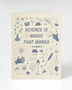 Cognitive Surplus Science is Magic That Works Card - Science Stationery | * Greeting Cards | Physics