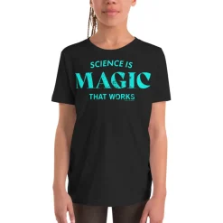 Cognitive Surplus Science is Magic That Works Typography Youth Graphic Tee* Youth Graphic Tees