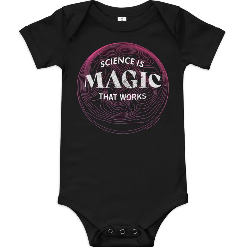 Cognitive Surplus Science is Magic That Works Baby Bodysuit* Baby Bodysuits