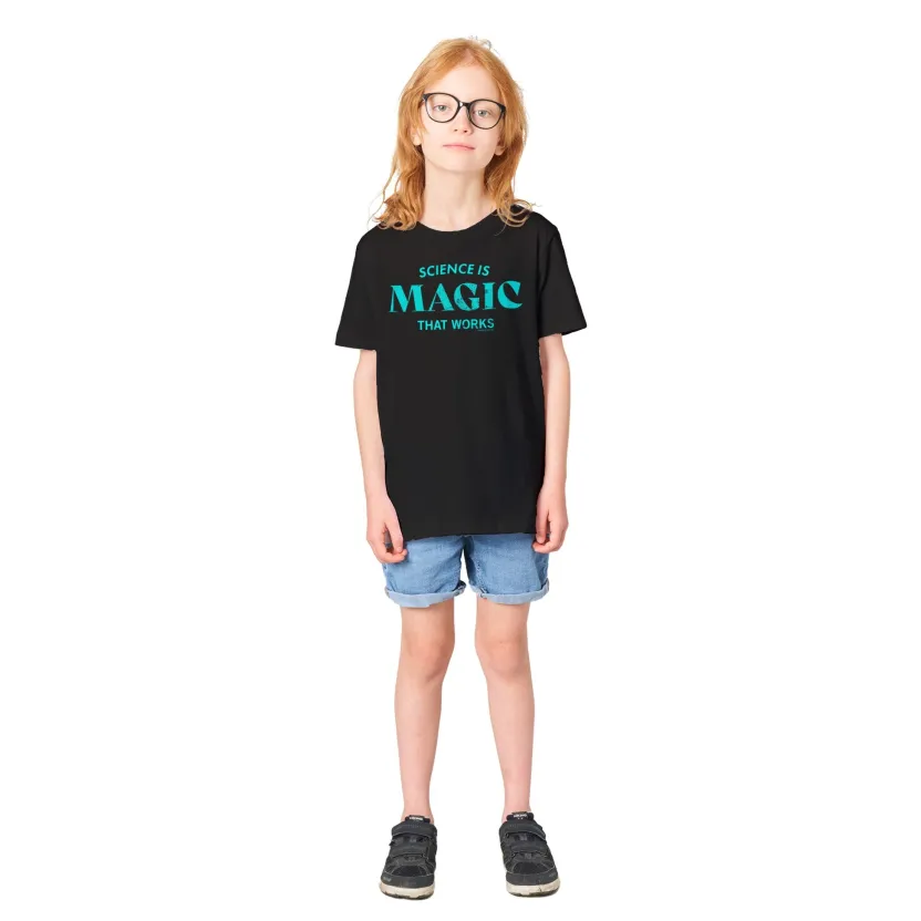 Cognitive Surplus Science is Magic That Works Typography Youth Graphic Tee* Youth Graphic Tees