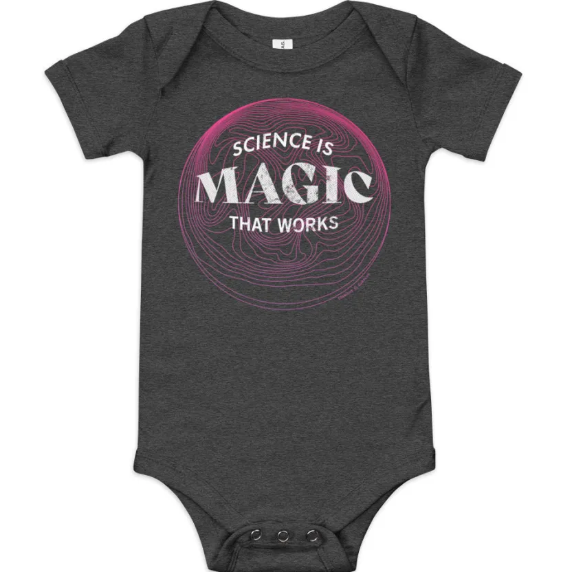 Cognitive Surplus Science is Magic That Works Baby Bodysuit* Baby Bodysuits