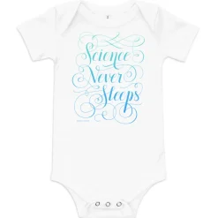 Cognitive Surplus Science Never Sleeps Baby Bodysuit* Baby Bodysuits