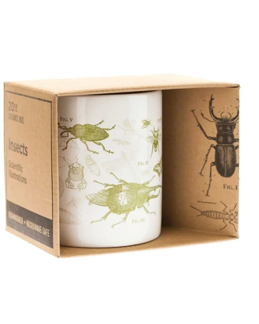 Cognitive Surplus SECONDS: Entomology Butterflies & Insects 20oz Mega Mug* Entomology