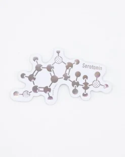 Cognitive Surplus Serotonin: Happiness Molecule Sticker* Stickers | Chemistry
