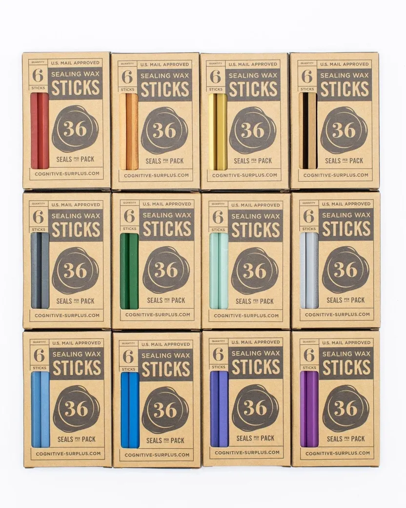 Cognitive Surplus Shadow Gray Sealing Wax Sticks* Wax Sticks