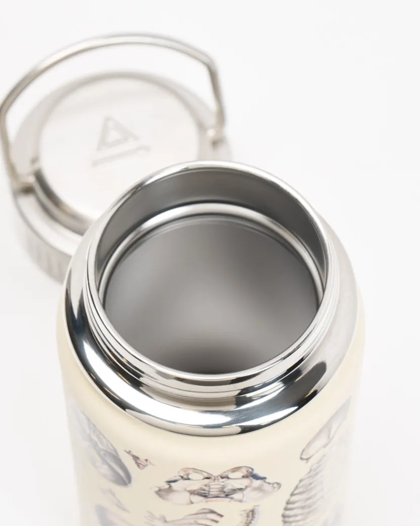 Cognitive Surplus Skeleton Stainless Steel Flask / Insulated Travel Thermos* Travel Mugs | Water Bottles