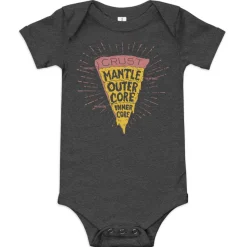 Cognitive Surplus Slice of Earth Pizza Baby Bodysuit* Baby Bodysuits | Geology + Earth Science