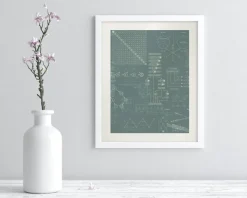 Cognitive Surplus Software Engineering Scientific Illustration Museum Print* Wall Art | Physics