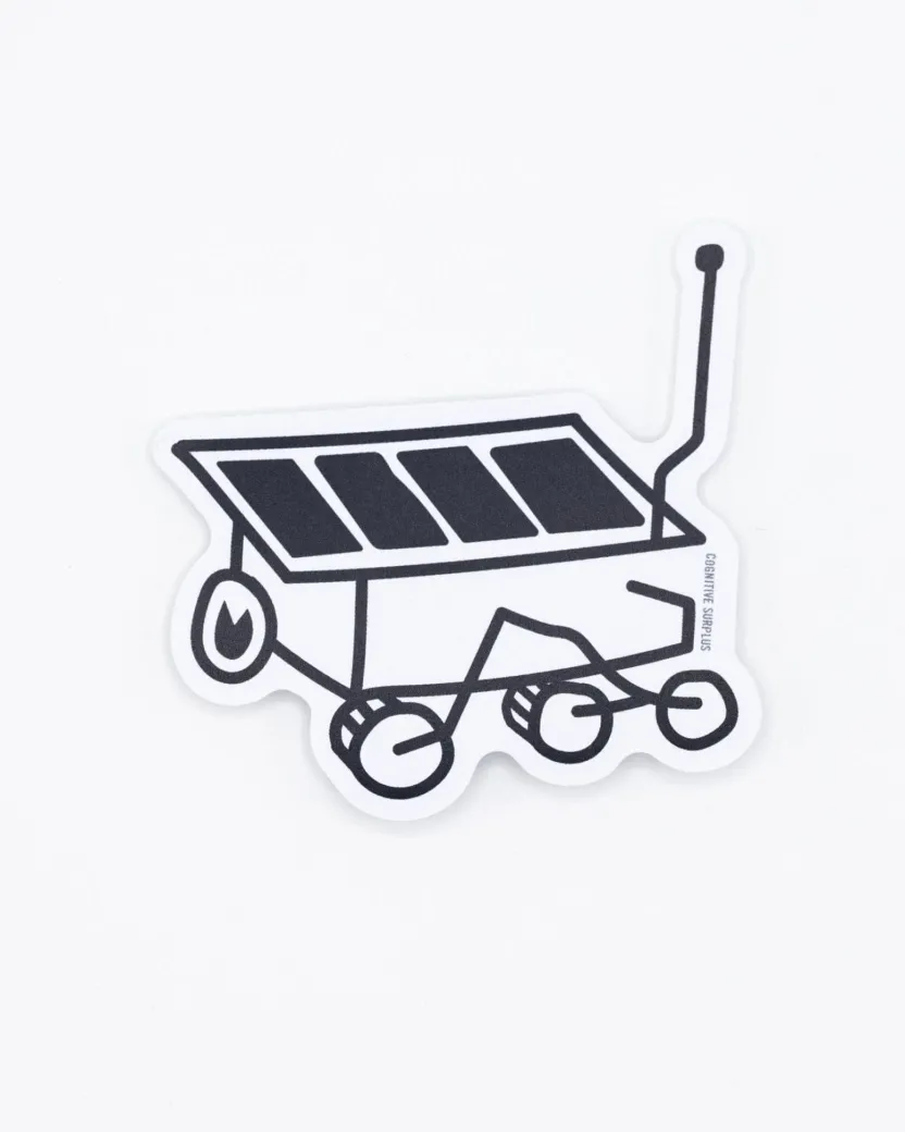 Cognitive Surplus Sojourner Mars Rover Doodle Sticker* Stickers | Astronomy
