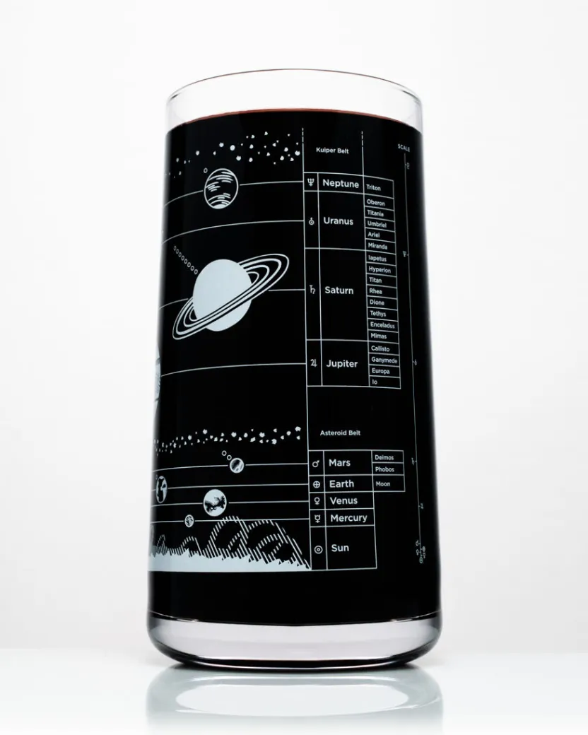 Cognitive Surplus Solar System Drinking Glass - Astronomy Tumbler | * Drinking Glasses | Astronomy