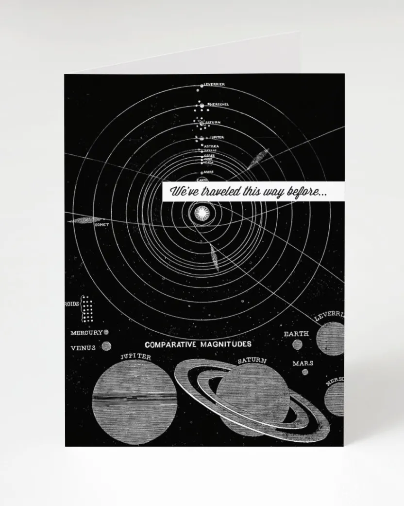Cognitive Surplus Solar System Greeting Card - Astronomy Stationery | * Greeting Cards | Astronomy
