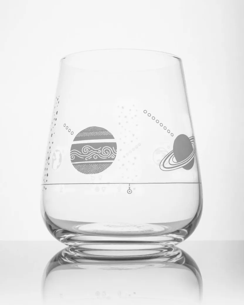 Cognitive Surplus Solar System Wine Glass - Astronomy Gift | * Wine Glasses | Astronomy