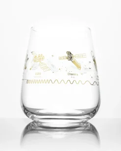 Cognitive Surplus Space Telescopes Wine Glass - Astronomy Gift | * Wine Glasses | Engineering