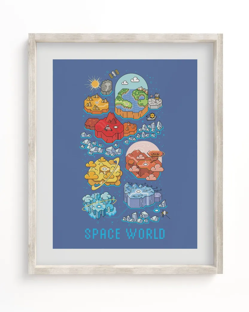 Cognitive Surplus Space World Museum Print* Wall Art | Astronomy