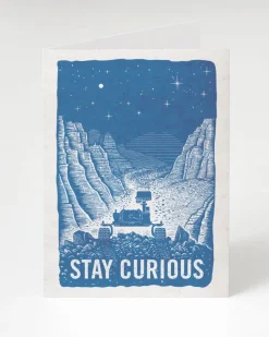 Cognitive Surplus Stay Curious Greeting Card - Graduation Astronomy Card | * Greeting Cards | Astronomy