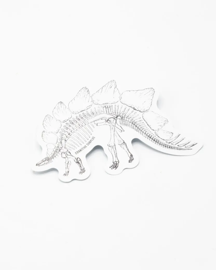 Cognitive Surplus Stegosaurus Skeleton Sticker* Stickers | Paleontology