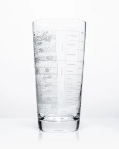 Cognitive Surplus Stratigraphy Beer Glass - Core Sample Beer Glass | * Beer Glasses | Paleontology
