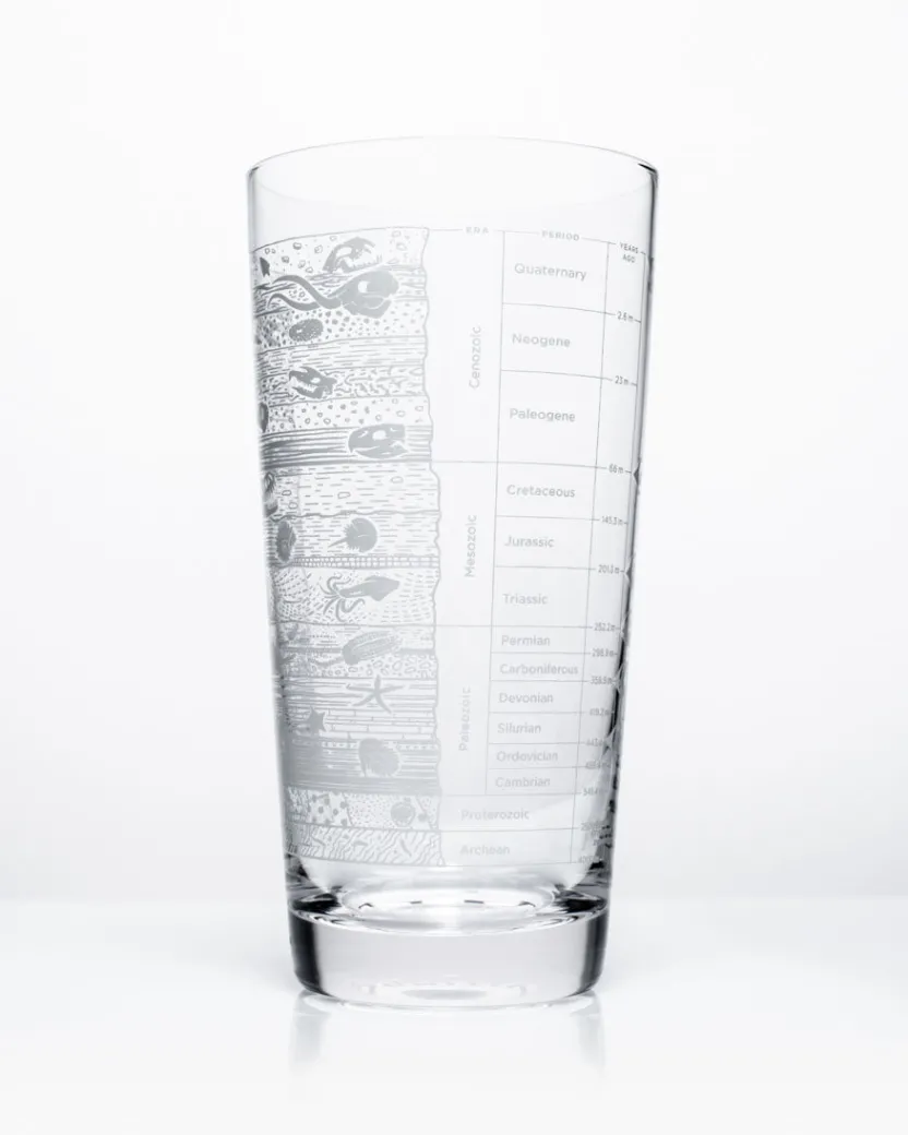 Cognitive Surplus Stratigraphy Beer Glass - Core Sample Beer Glass | * Beer Glasses | Paleontology