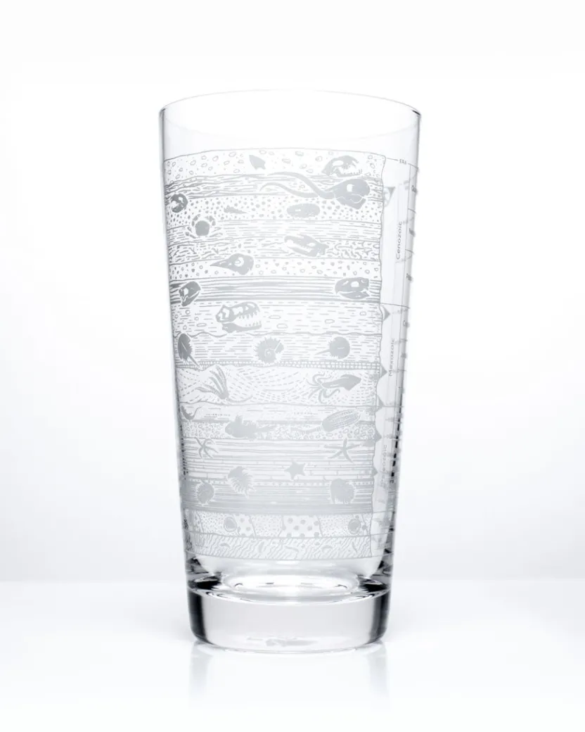 Cognitive Surplus Stratigraphy Beer Glass - Core Sample Beer Glass | * Beer Glasses | Paleontology