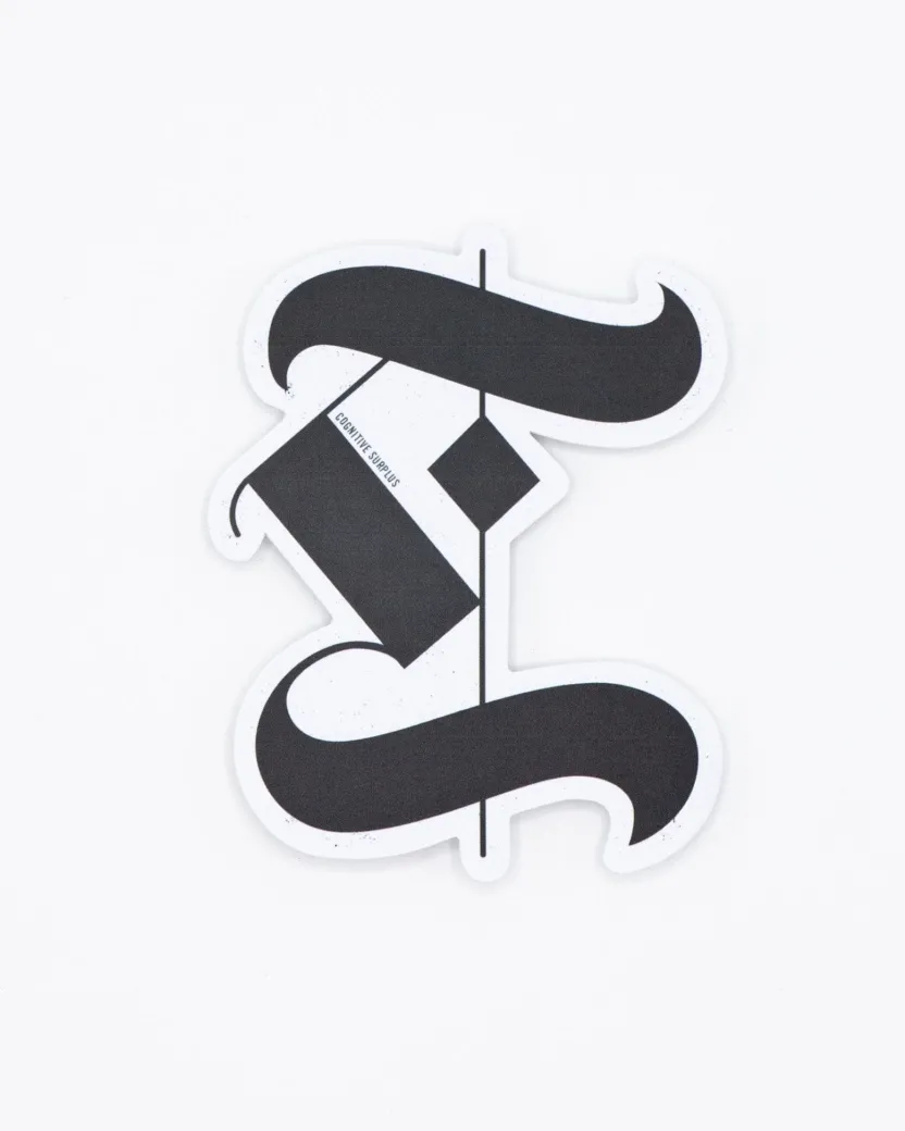 Cognitive Surplus Sum (Sigma) Symbol Sticker* Stickers | Math