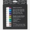 Cognitive Surplus Supernova Metallic Acrylic Markers (Pack of 12)* Black Paper Notebooks | Pens