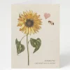 Cognitive Surplus Symbiotic Like Bees & Flowers Card - Science Love Card | * Greeting Cards | Botany