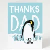 Cognitive Surplus Thanks Dad Emperor Penguin Card - Father's Day Card | * Greeting Cards