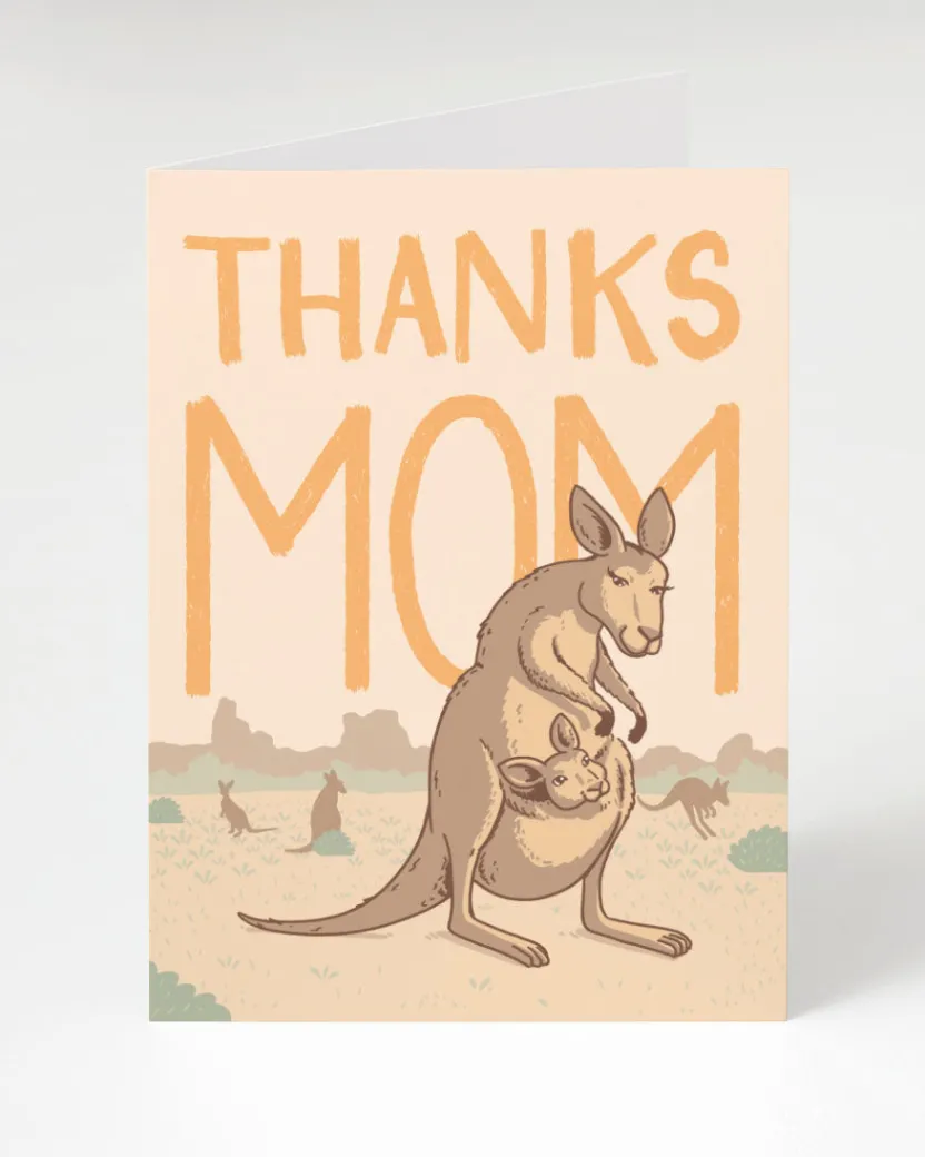 Cognitive Surplus Thanks Mom! Kangaroo Card - Mother's Day Card | * Greeting Cards