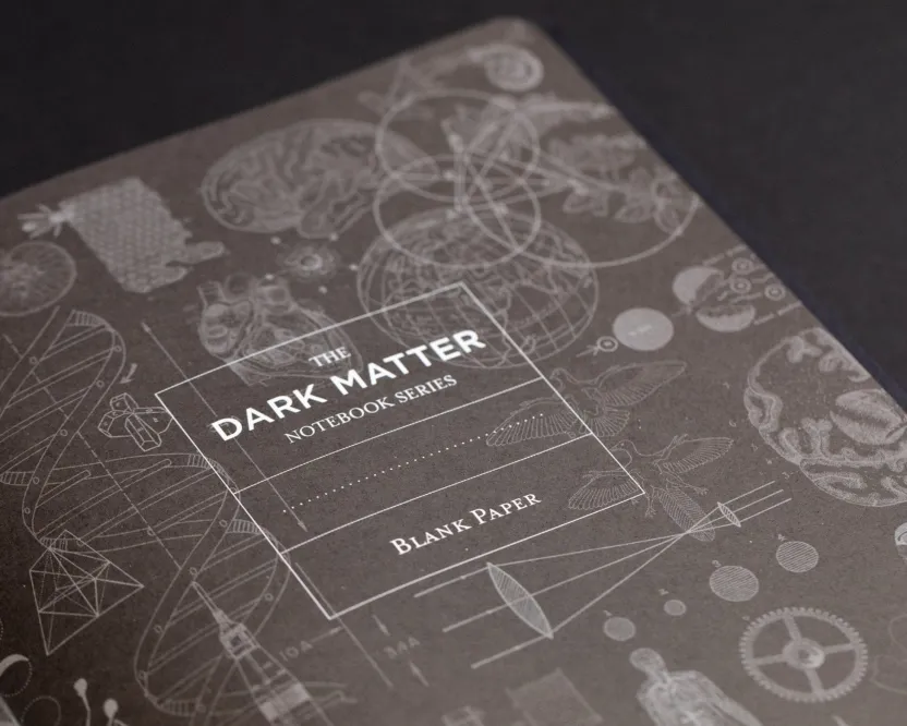 Cognitive Surplus The Night Sky Dark Matter Notebook* Black Paper Notebooks | The Dark Matter