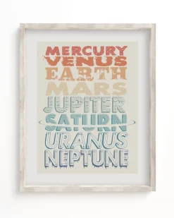 Cognitive Surplus The Planets Museum Print* Wall Art | Astronomy