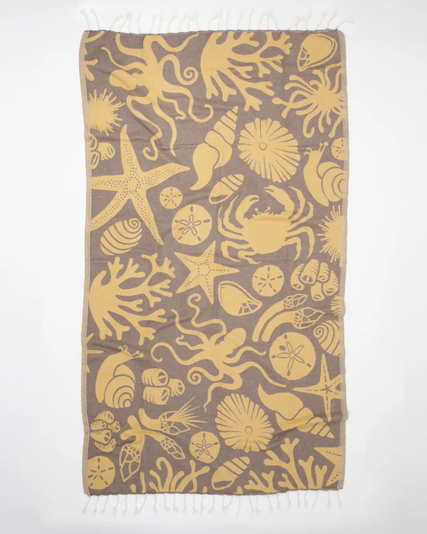 Cognitive Surplus Tide Pool Turkish Towel* Turkish Towels | Marine Biology