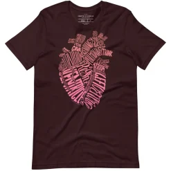 Cognitive Surplus Typographic Heart Graphic Tee* Unisex Graphic Tees | Medicine