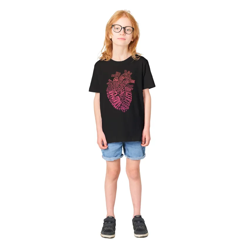 Cognitive Surplus Typographic Heart Youth Graphic Tee* Youth Graphic Tees | Medicine
