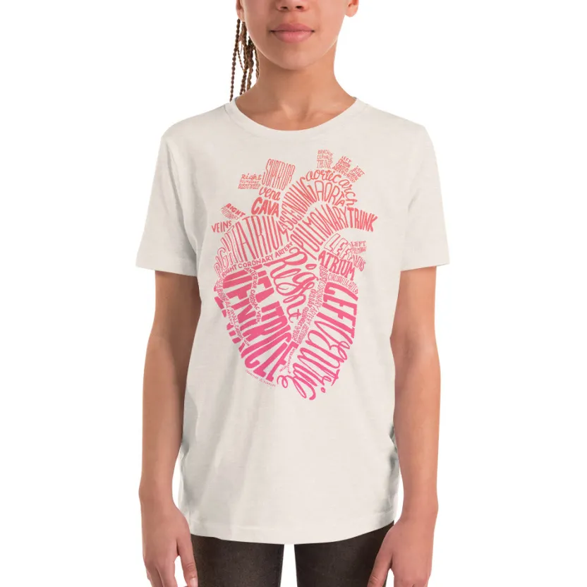 Cognitive Surplus Typographic Heart Youth Graphic Tee* Youth Graphic Tees | Medicine