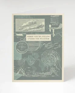 Cognitive Surplus Under the Weather Card - Get Well Soon Card | * Greeting Cards | Geology + Earth Science