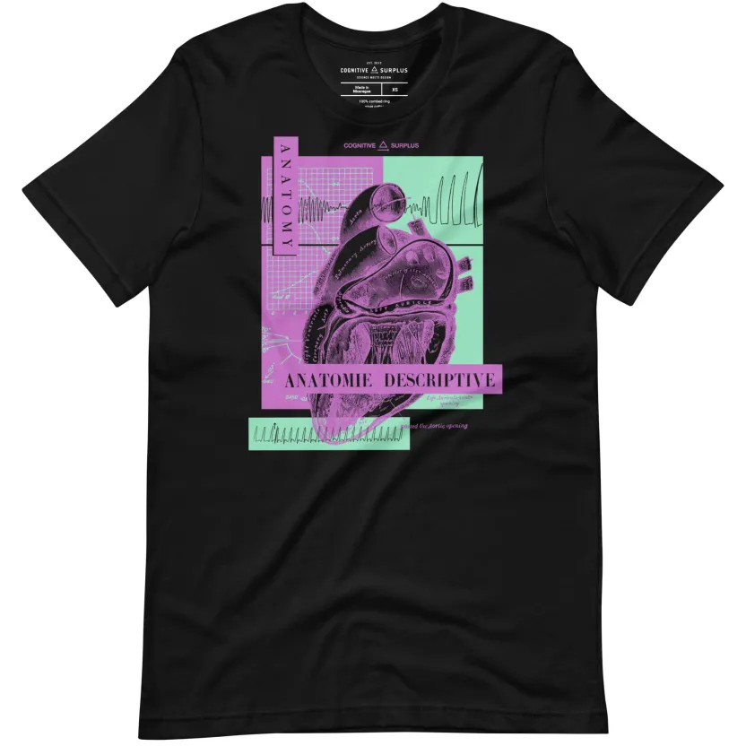 Cognitive Surplus Vintage Anatomical Heart Graphic Tee* Unisex Graphic Tees | Medicine