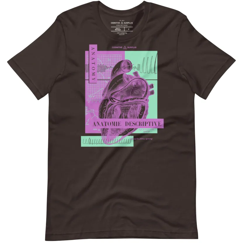 Cognitive Surplus Vintage Anatomical Heart Graphic Tee* Unisex Graphic Tees | Medicine