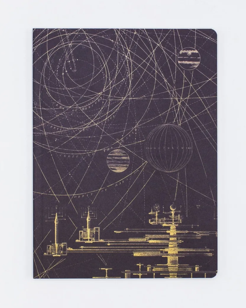 Cognitive Surplus Vintage Astronomy Softcover Notebook Orbits | Space Notebook* The Experiment | Astronomy