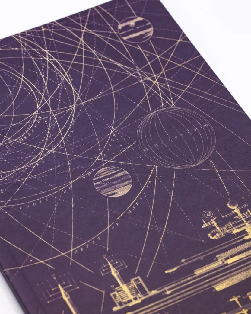 Cognitive Surplus Vintage Astronomy Softcover Notebook Orbits | Space Notebook* The Experiment | Astronomy