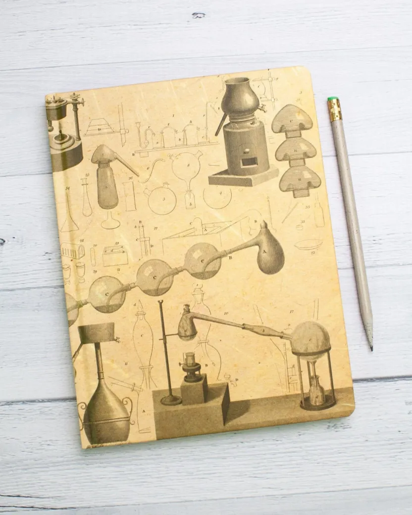Cognitive Surplus Vintage Chemistry Hardcover Notebook | Chemistry Gift* The Hypothesis | Pharmacy