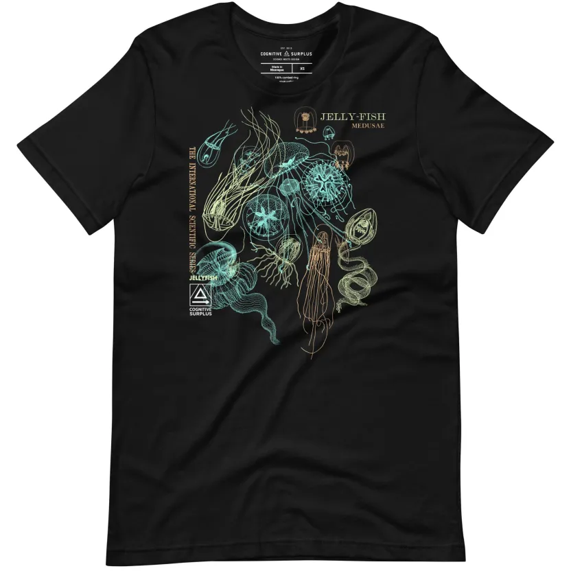 Cognitive Surplus Vintage Jellyfish Graphic Tee* Unisex Graphic Tees | Marine Biology