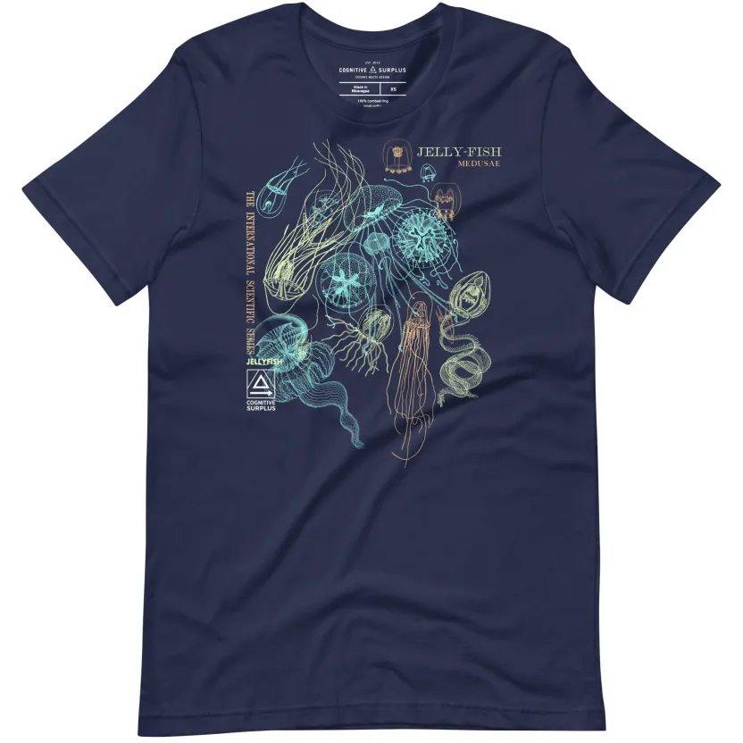 Cognitive Surplus Vintage Jellyfish Graphic Tee* Unisex Graphic Tees | Marine Biology