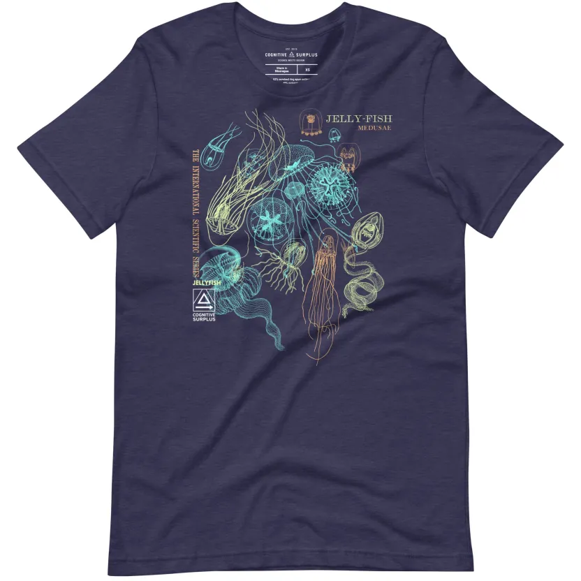 Cognitive Surplus Vintage Jellyfish Graphic Tee* Unisex Graphic Tees | Marine Biology