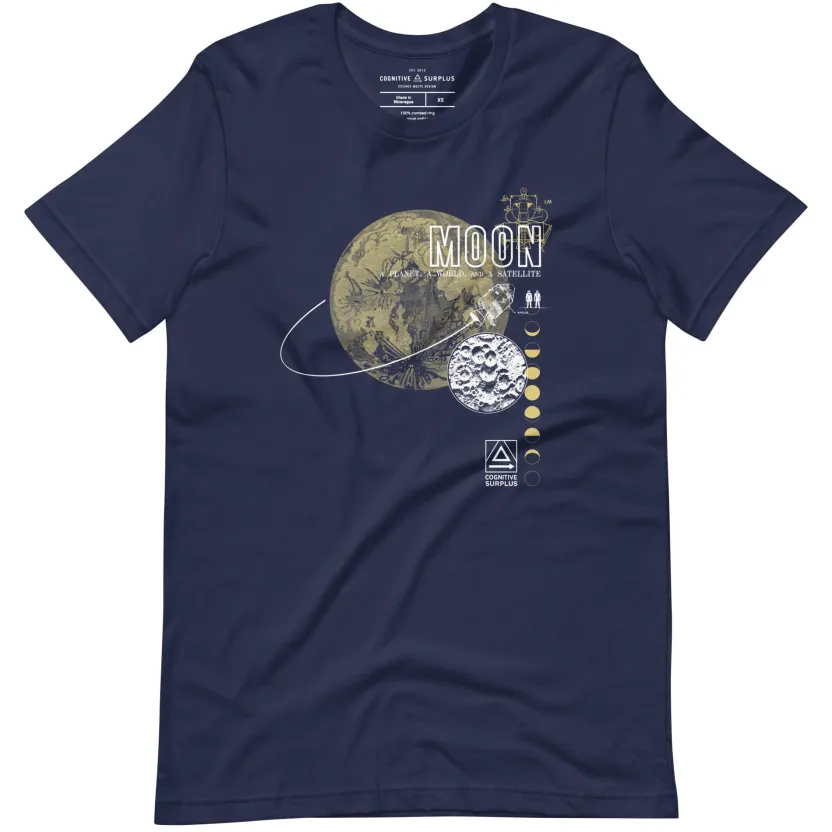 Cognitive Surplus Vintage Moon Graphic Tee* Unisex Graphic Tees | Astronomy